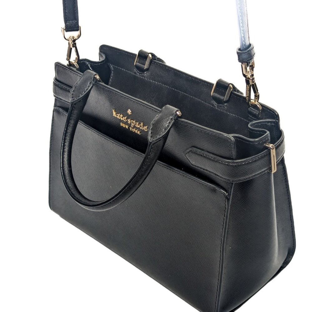 KATE SPADE Black Saffiano Leather medium sized shoulder bag - Picture 13 of 13